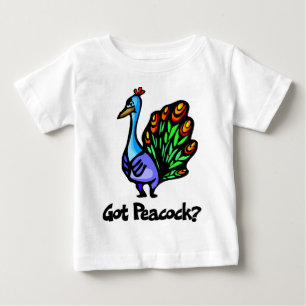 Camiseta Para Bebê Pavão obtido
