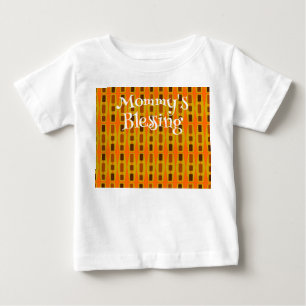 Camiseta Para Bebê Pavimentos de Parede de Madeira