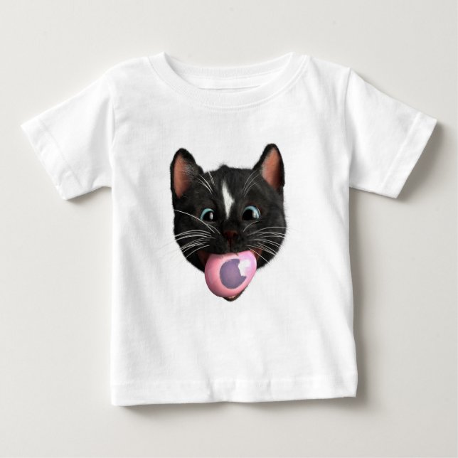Camiseta Para Bebê Paws Off My Egg: Felini’s Tasty Treasure (Frente)