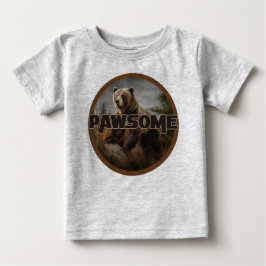Camiseta Para Bebê Pawsome