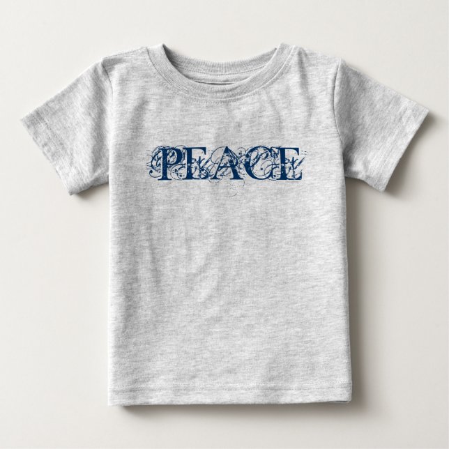 Camiseta Para Bebê Paz (Frente)
