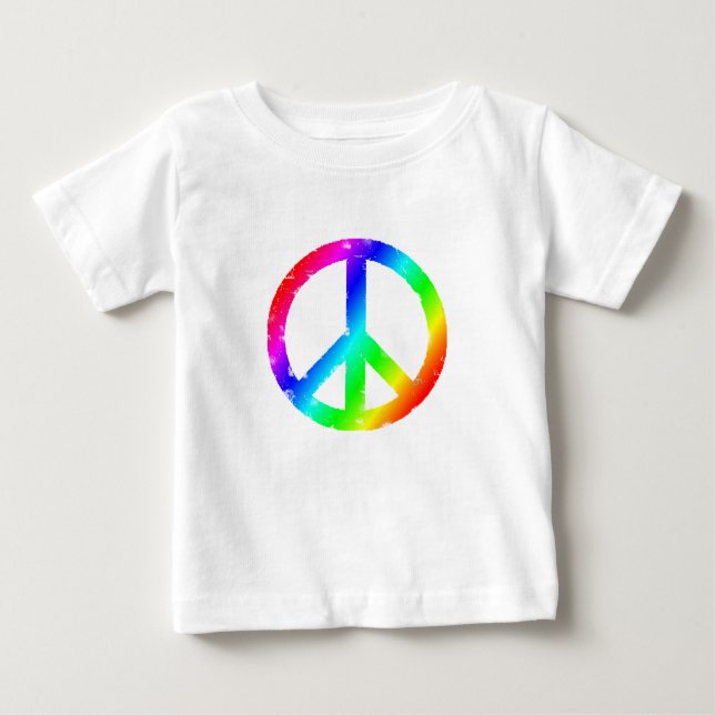 Camiseta Para Bebê Paz (Frente)