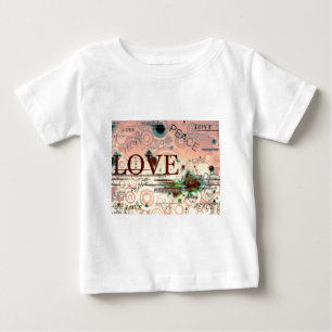 Camiseta Para Bebê Paz 