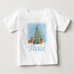 Camiseta Para Bebê Paz