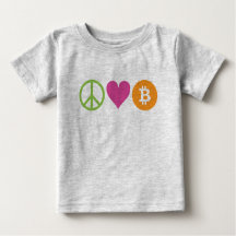 Paz, Amor e Bitmoney Toddler Tee