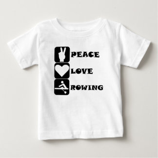 Camiseta Para Bebê Paz Amor Removendo