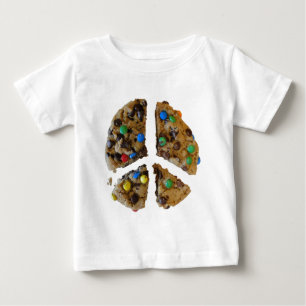 Camiseta Para Bebê PAZ através de cookies