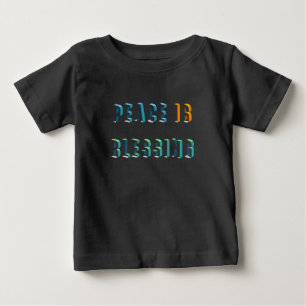 Camiseta Para Bebê Paz é bênção