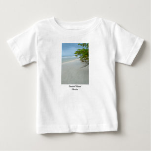 Camiseta Para Bebê Paz e Silêncio em Sanibel Island