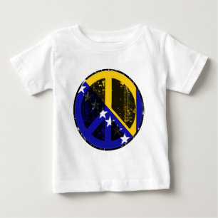 Camiseta Para Bebê Paz em Bósnia - Herzegovina