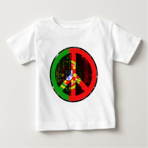Camiseta Para Bebê Paz em Portugal