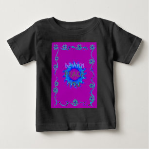 Camiseta Para Bebê Paz Seja Com Seu Impressão Inspirador