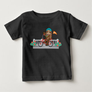 Camiseta Para Bebê PBOT Sloth Bike tee