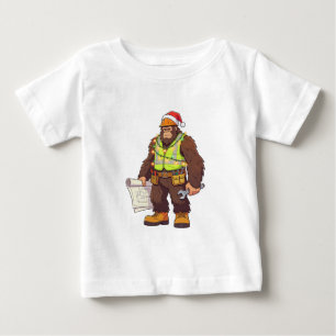 Camiseta Para Bebê Pé grande Sasquatch Encanador Engraçado Colarinho