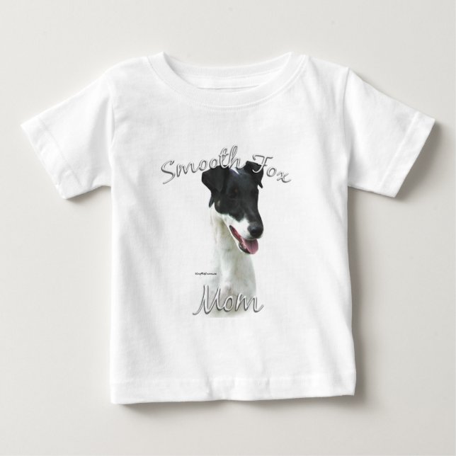 Camiseta Para Bebê Pé Suave Terrier Mãe 2 (Frente)
