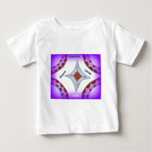 Camiseta Para Bebê Peace Love Unity hakuna matata .png
