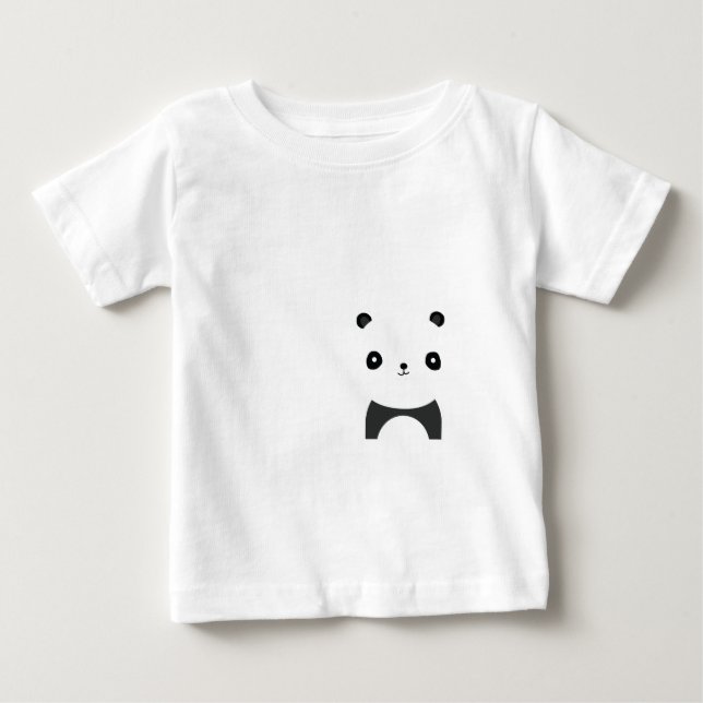 Camiseta Para Bebê Peaceful Panda (Frente)