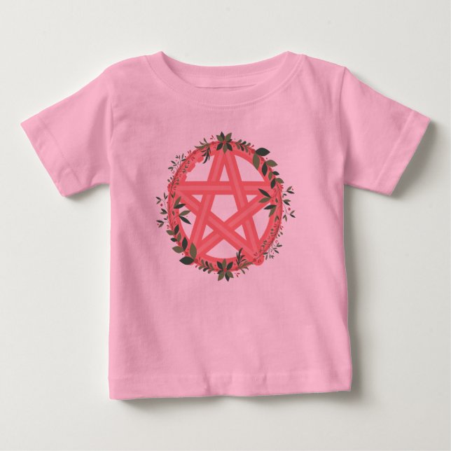 Camiseta Para Bebê Peachy Pentacle (Frente)