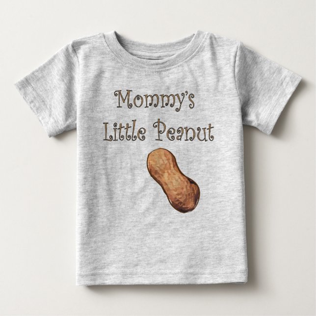 Camiseta Para Bebê Peanut mamãe (Frente)