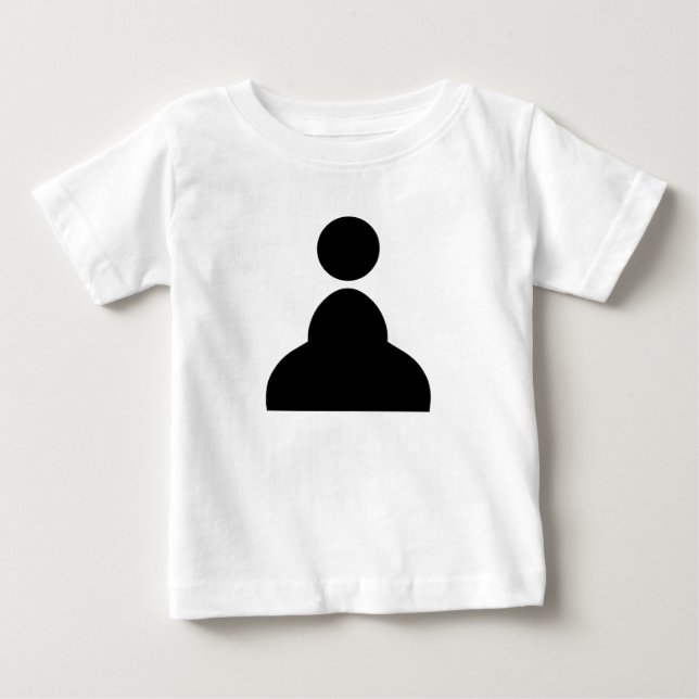 Camiseta Para Bebê Peão Preto (Frente)