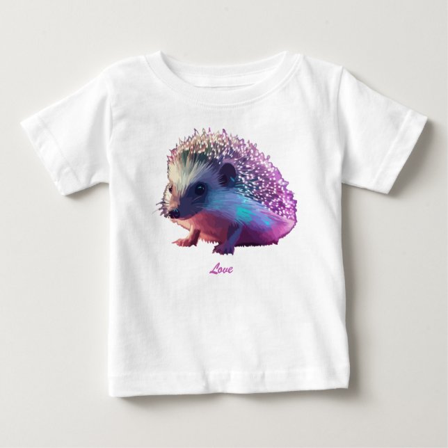 Camiseta Para Bebê Pearl the Hedgehog T Shirt (Frente)