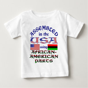 Camiseta Para Bebê Peças Afro-Americanas