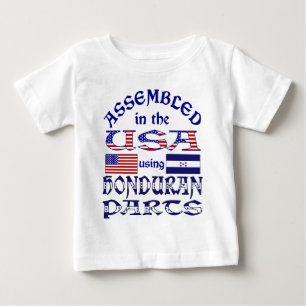 Camiseta Para Bebê Peças Hondurenhas Frente