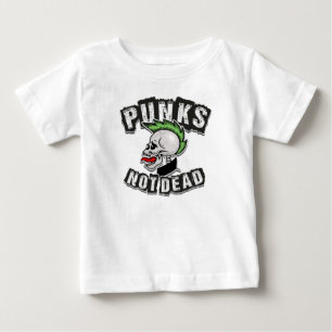 Camiseta Para Bebê Pedaços Não Mortos De Pedra De Rochedo Mohawk Pu