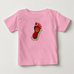 Camiseta Para Bebê Pegadas AFG Baby Tee