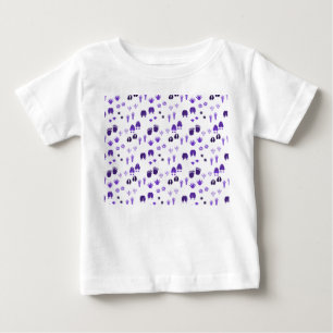 Camiseta Para Bebê Pegadas de inverno