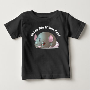 Camiseta Para Bebê Pegue-Me Se Puder Filhos De T-Shirt