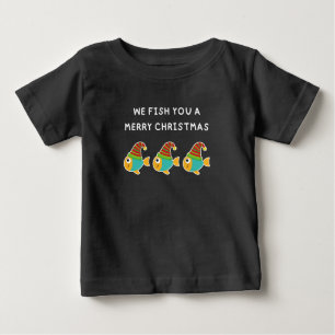 Camiseta Para Bebê PEIXAMOS-TE UM NATAL FANTÁSTICO - Peixes Bons PunT