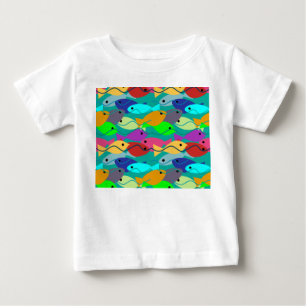 Camiseta Para Bebê Peixe
