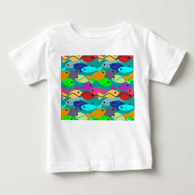 Camiseta Para Bebê Peixe (Frente)
