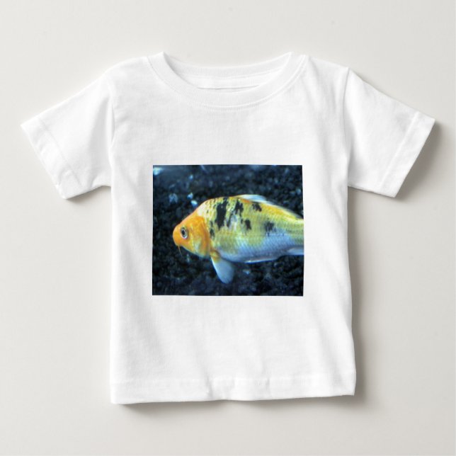 Camiseta Para Bebê Peixe-gato picado (Frente)