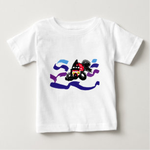 Camiseta Para Bebê Peixe koi alegria