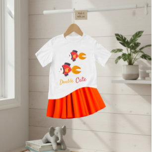 Camiseta Para Bebê Peixe nadando
