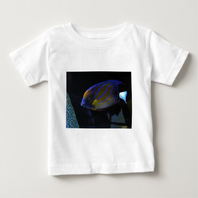 Camiseta Para Bebê Peixes coloridos (Frente)