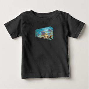 Camiseta Para Bebê Peixes de Anthias no recife de coral - design foto