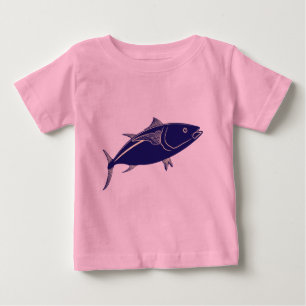 Camiseta Para Bebê Peixes de atum do Bluefin
