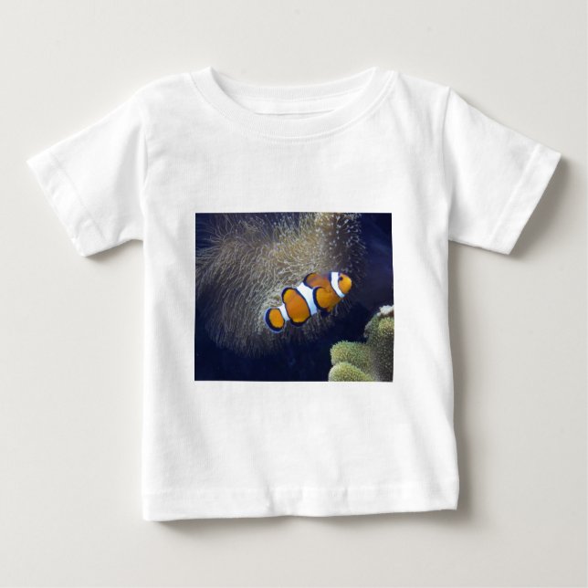 Camiseta Para Bebê peixes do palhaço, 2 (Frente)