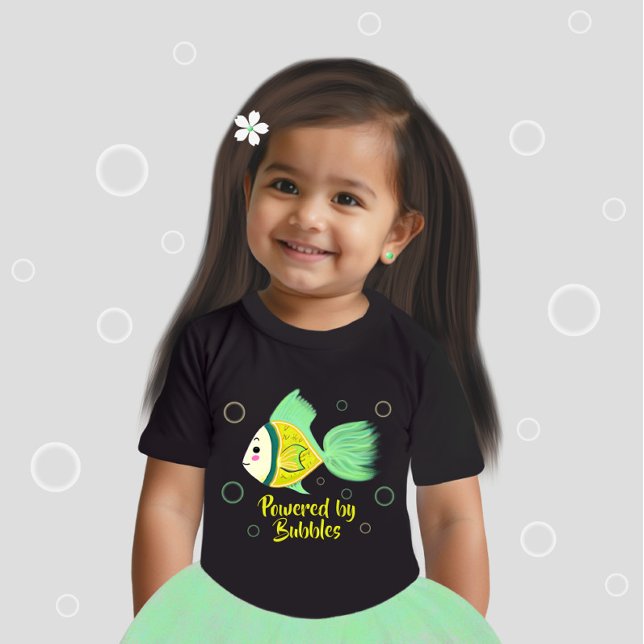 Camiseta Para Bebê Peixes nadando (Criador carregado)