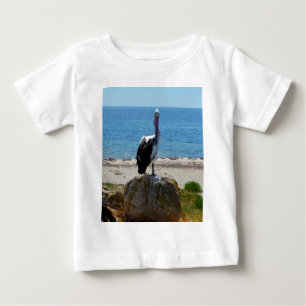 Camiseta Para Bebê Pelicano Com Olhar,