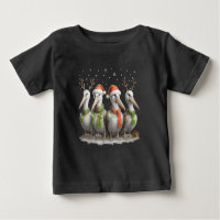Pelicano de Natal Fofo com Chapéu de Papai Noel