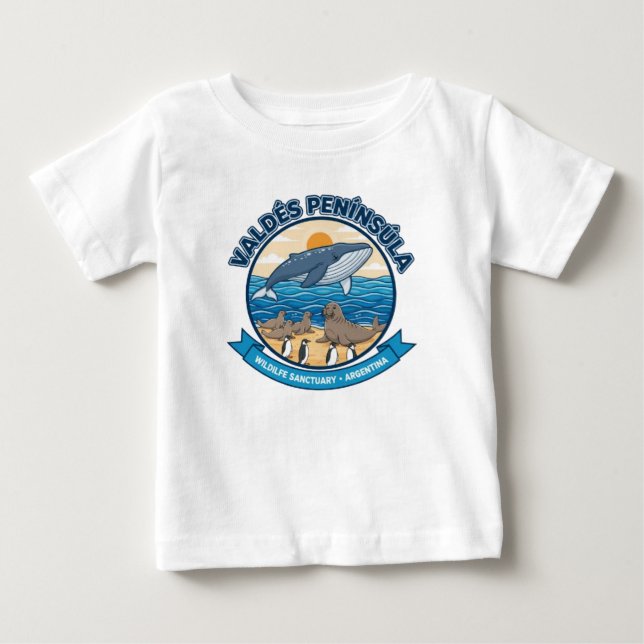 CAMISETA PARA BEBÊ PENÍNSULA VALDÉS (Frente)