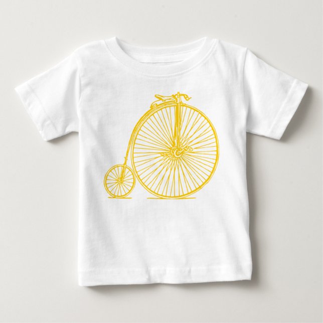 Camiseta Para Bebê Penny Farthing - Amber (Frente)
