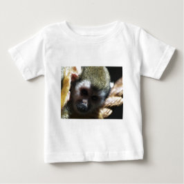 Camiseta Para Bebê Pensando... Presentes de Macaco de Esquilo
