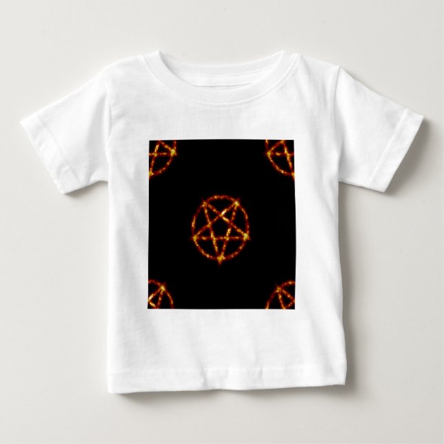Camiseta Para Bebê pentagrama (Frente)
