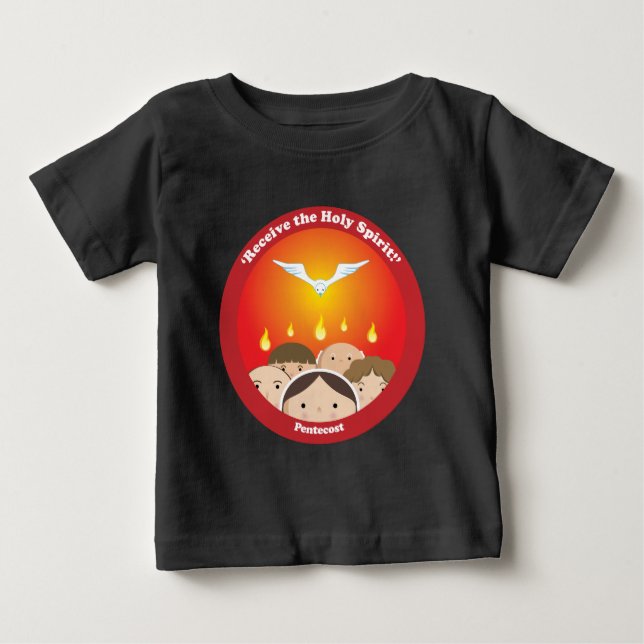 Camiseta Para Bebê Pentecostes do Espírito Santo (Frente)
