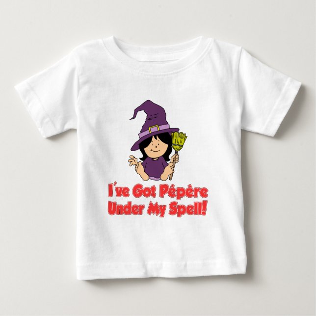 Camiseta Para Bebê Pepere Sob Minha Ortografia (Frente)
